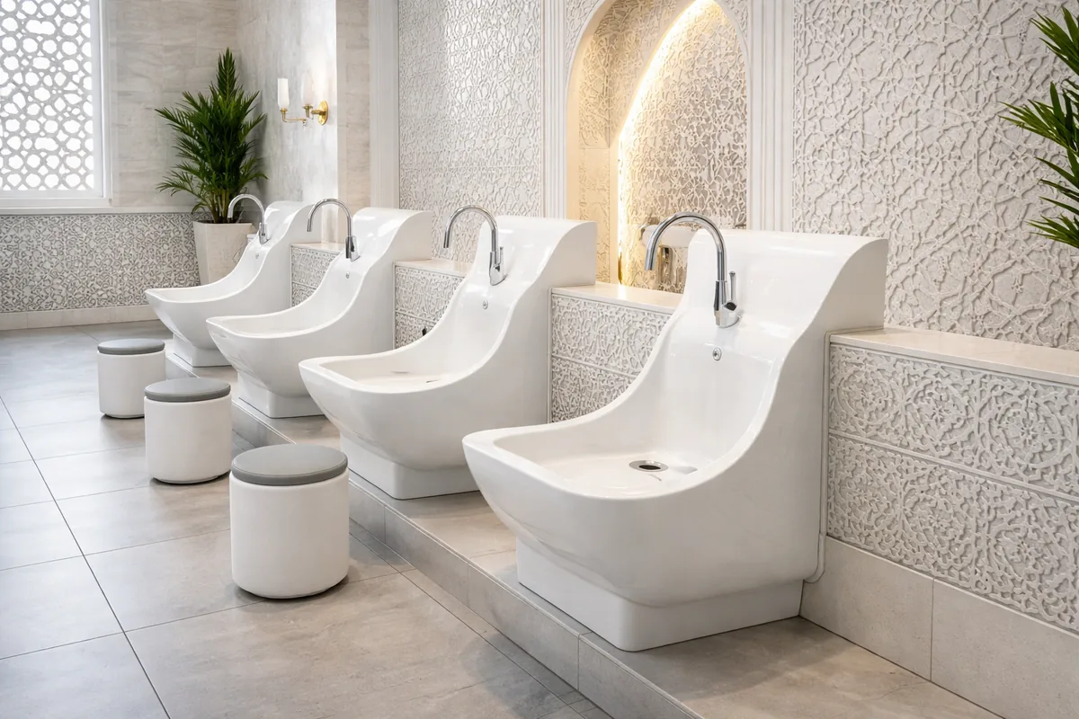 Comment choisir un lavabo d'ablutions en céramique antibactérienne pour mosquée