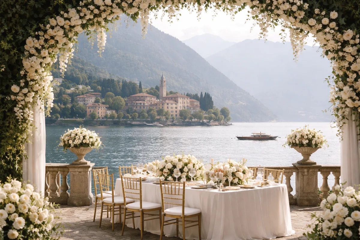 Quel coût pour un mariage sur mesure au lac de Côme dans une ville historique