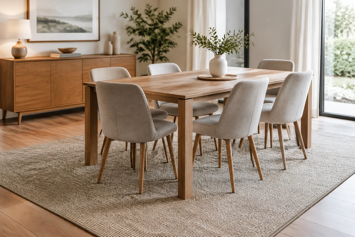 Comment choisir un tapis pour une salle à manger avec des chaises à déplacer
