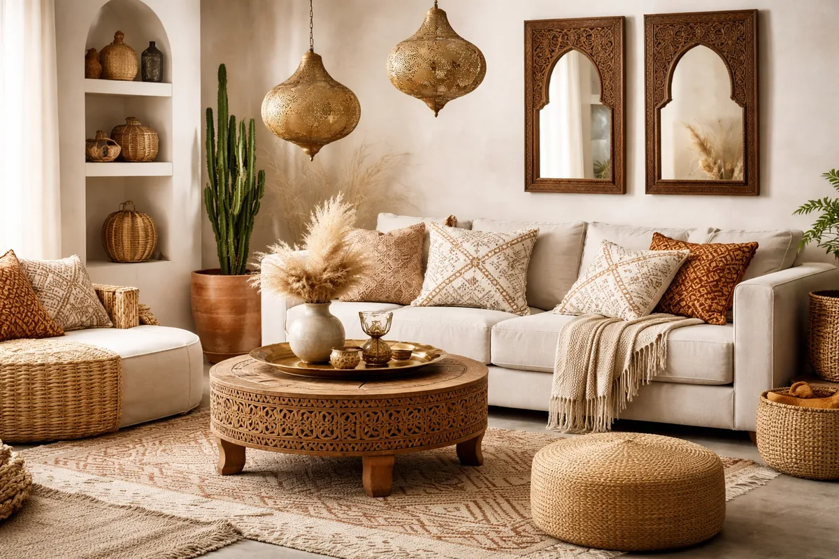 Comment utiliser l'artisanat marocain pour créer une décoration intérieure chaleureuse